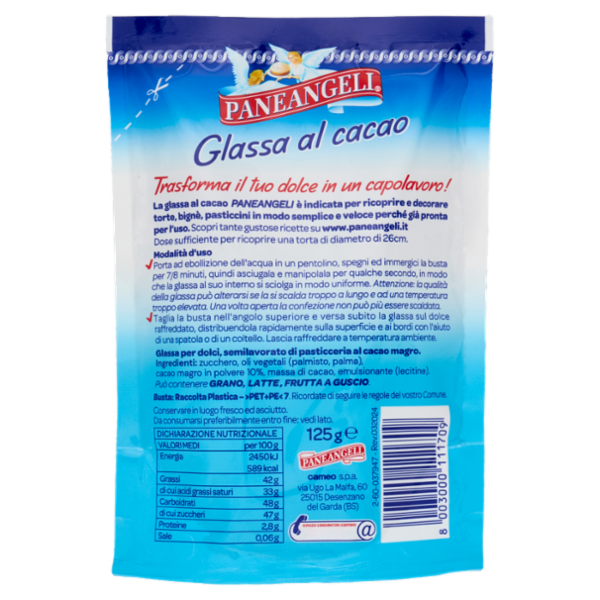 PANEANGELI Glassa al cacao 125 g