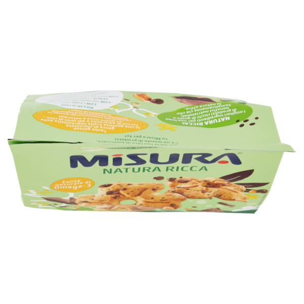 Misura Natura Ricca Cioccolato e Chia Biscotti con Gocce di Cioccolato Semi di Chia e Amaranto 250 g