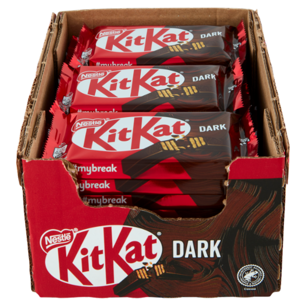 KITKAT Dark Wafer ricoperto di Cioccolato Fondente 24 snack da 41,5g