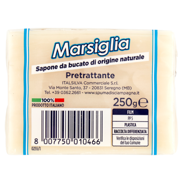 Spuma di Sciampagna Bucato Marsiglia Sapone da bucato di origine naturale 250 g