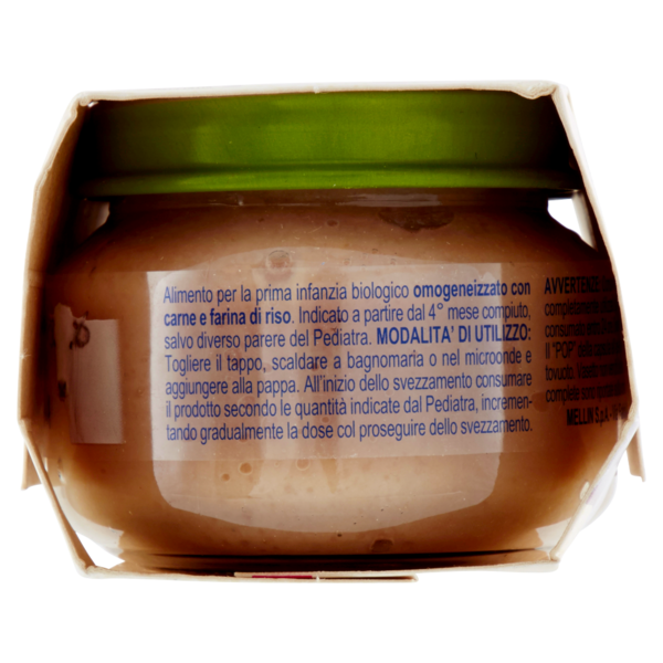 Mellin Viaggio d'Italia Vitellone di Razza Marchigiana con Carne e Farina di Riso 2 x 80 g