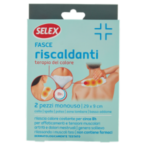 Selex Fascia Riscaldante Monouso 28,8x9 Cm 2 Pezzi