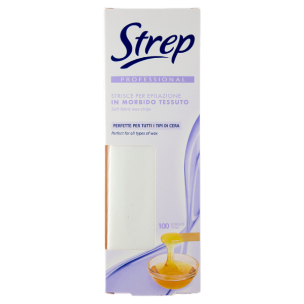 Strep Professional Strisce per Epilazione in Morbido Tessuto 100 pz