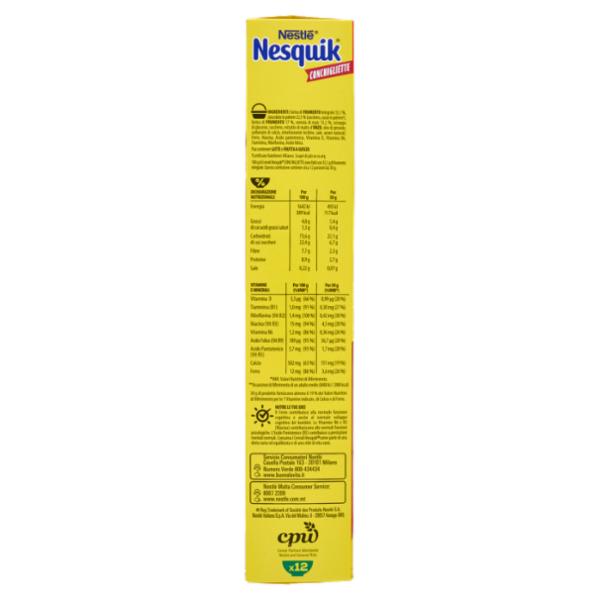 NESQUIK Conchigliette con Cereali Integrali e Cacao 375g