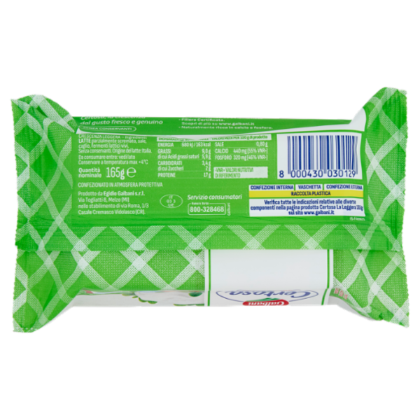 Galbani Certosa Crescenza italiana la Leggera 165 g