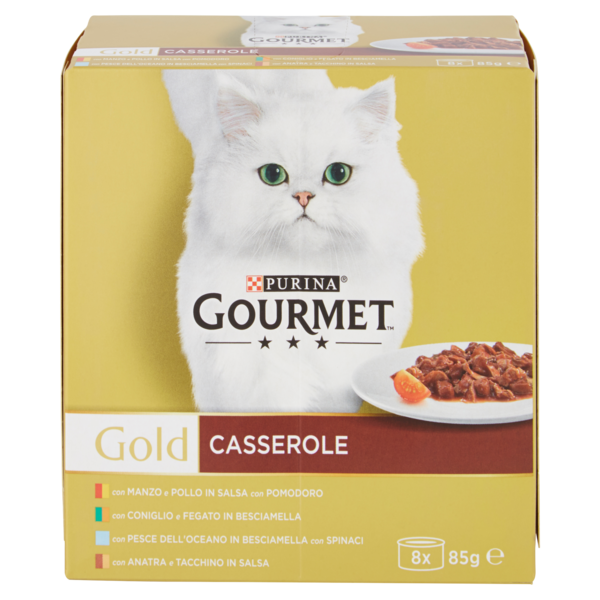 PURINA GOURMET Gold Gatto Casserole lattina 8x85g