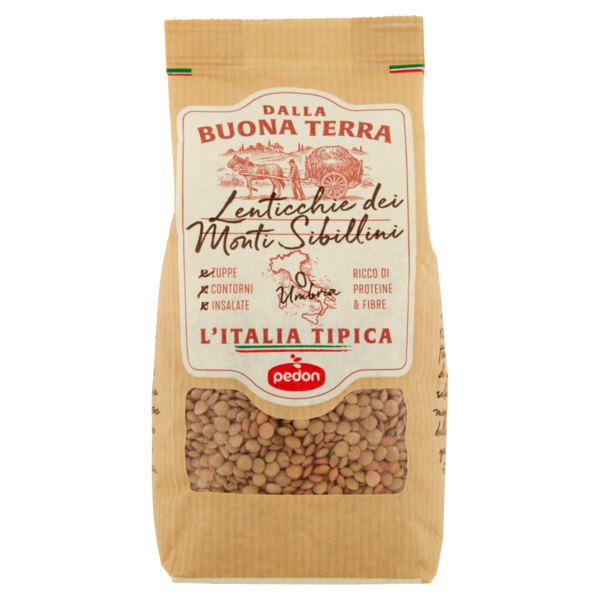 Dalla Buona Terra L'Italia Tipica pedon Lenticchie dei Monti Sibillini 350 g