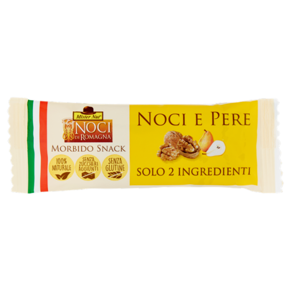 Mister Nut Noci di Romagna Morbido Snack Noci e Pere 30 g