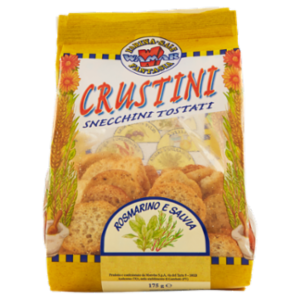 Wamar Farina Sale Fantasia Crustini Snecchini Tostati Rosmarino e Salvia 175 g
