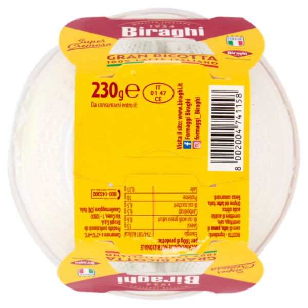 Biraghi Gran Ricotta Super Cremosa 230 g