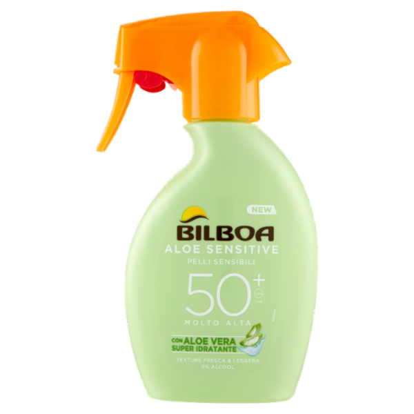 Bilboa Aloe Sensitive Pelli Sensibili 50⁺ Molto Alta 250 ml