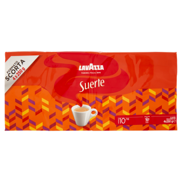 Lavazza Suerte Caffè Macinato 4 x 250 g