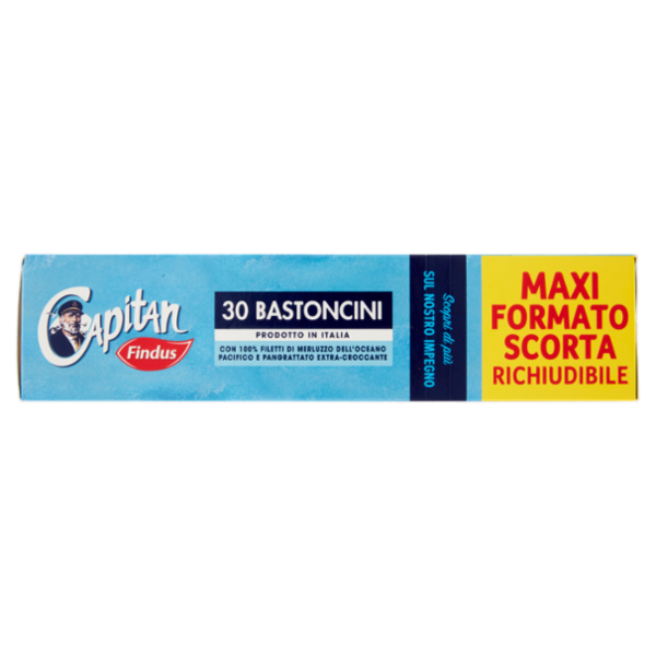 Capitan Findus 30 Bastoncini con 100% Filetti di Merluzzo 750 g