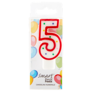 Smart PerLa Festa Candelina Numerale 5 1 Pz