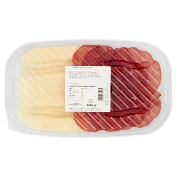 Storie di Gastronomia Bresaola e Formaggio della Valtellina a Fette 120 g