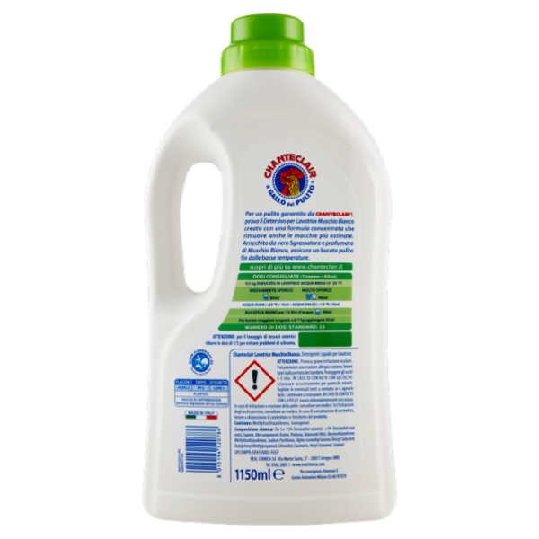 Chanteclair Lavatrice Muschio Bianco 1150 ml
