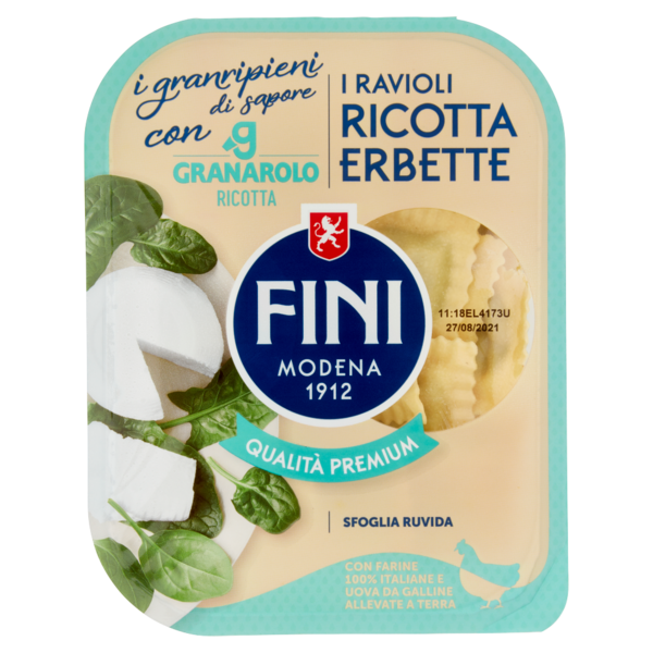 Fini i granripieni di sapore i Ravioli Ricotta Erbette 250 g