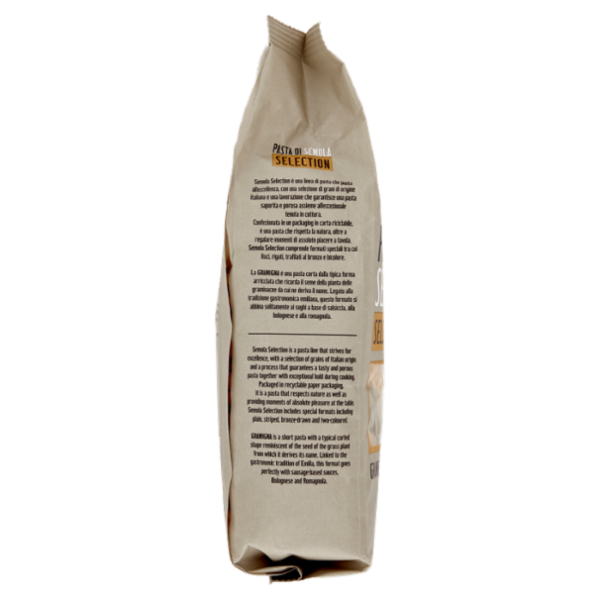 Andalini Selection Pasta di Semola Gramigna Rigata Paglia e Fieno 500 g
