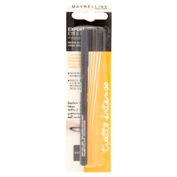 Maybelline New York Matita Occhi Crayon Oriental, Nero