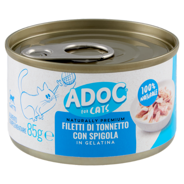 ADoC Naturally Premium Filetti di Tonnetto con Spigola 85 g