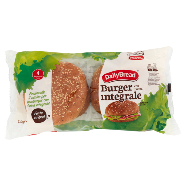 DailyBread Burger con farina integrale 4 x 82,5 g