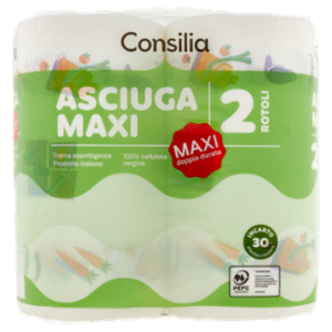 Consilia Asciugatutto 2 Veli Maxi 2 Rotoli