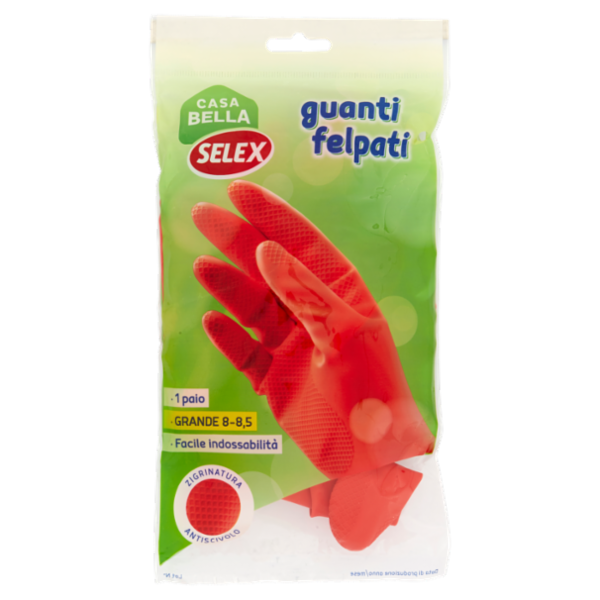 Selex Casa Bella Guanti Felpati Misura Grande (8-8,5)