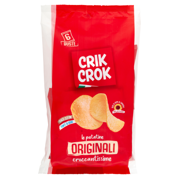 Crik Crok le patatine Originali 6 Buste 150 g