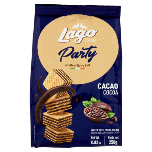 Gastone Lago Party Wafers Cacao 250 g