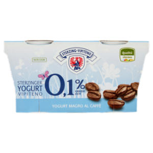 Sterzing Vipiteno 0,1% Grassi Yogurt Magro Al Caffè 2 x 125 g