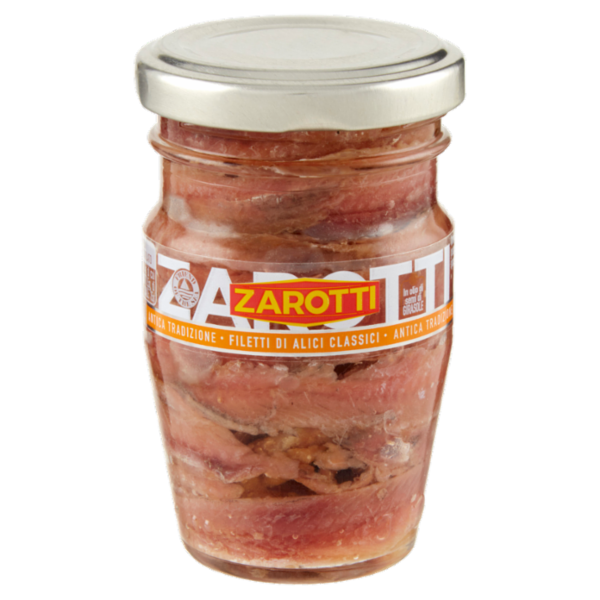 Zarotti Filetti di Alici Classici in Olio di Semi di Girasole 80 g