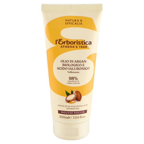L'Erboristica Mousse Doccia Olio di Argan Biologico 200 ml