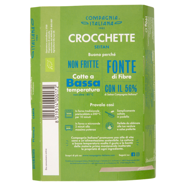 Compagnia Italiana Crocchette Seitan Bio 190 g