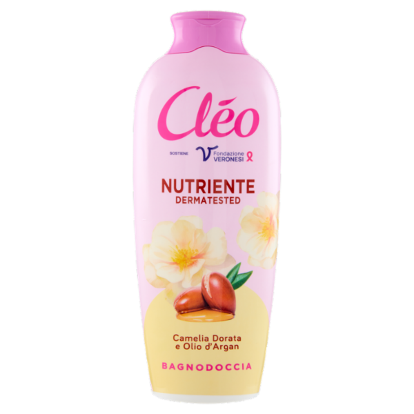 Cléo Nutriente Bagnodoccia Camelia Dorata e Olio d'Argan 750 ml