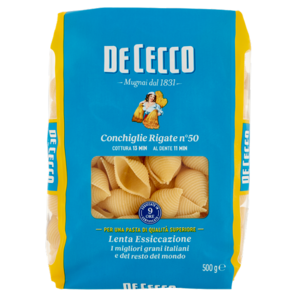 De Cecco Conchiglie Rigate n°50 500 g