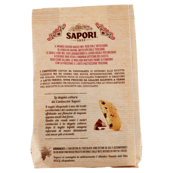 Sapori Cantuccini Cioccolato Fondente 250 g