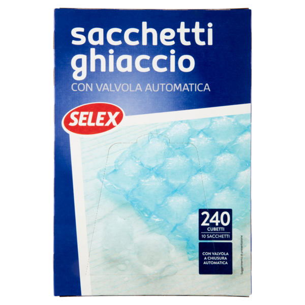 Selex Sacchetti Ghiaccio 240 Cubetti 10 pezzi