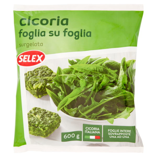 Selex Cicoria Foglia su Foglia Surgelata 600 g