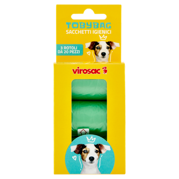 virosac Tobybag Sacchetti Igienici Rotoli 3 x 20 pz