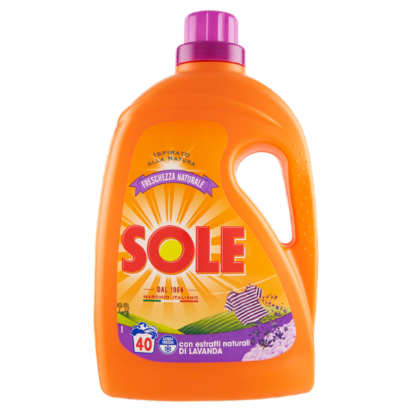 Sole Detersivo lavatrice Freschezza Naturale 40 lavaggi 2 L