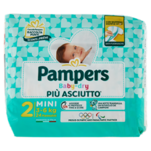 Pampers Baby-dry Mini 24 Pz