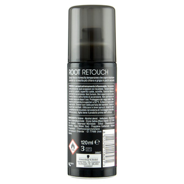 Schwarzkopf Root Retouch Spray Ritocco Ricrescita Immediato Rosso 120 ml