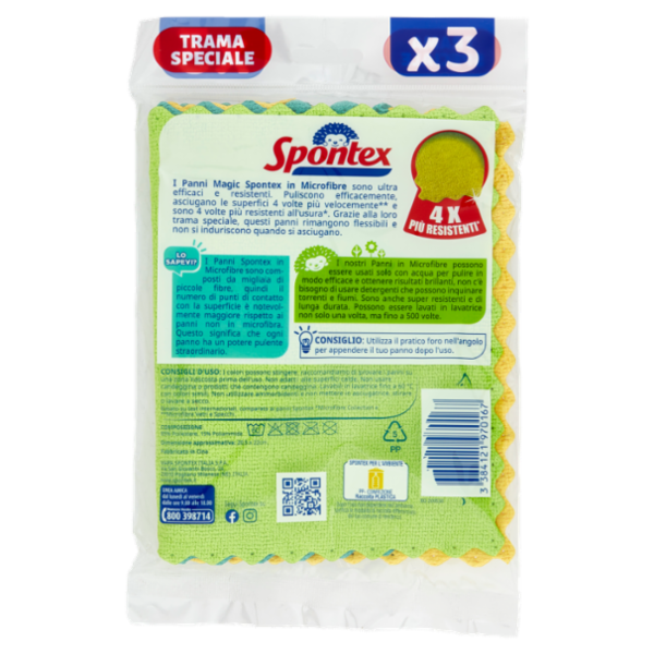 Spontex Microfibre Panni Magic x3
