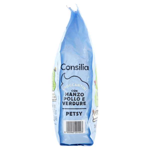 Consilia Petsy Gatto Croccantini con Manzo, Pollo e Verdure 2 kg
