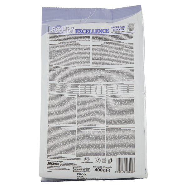 LeChat Excellence Sterilized Pollo 400 g