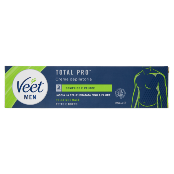 Veet Men Crema Depilatoria Uomo, Pelli Normali, 200 ml