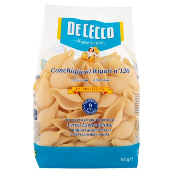 De Cecco Le Specialità Conchiglioni Rigati n°126 500 g