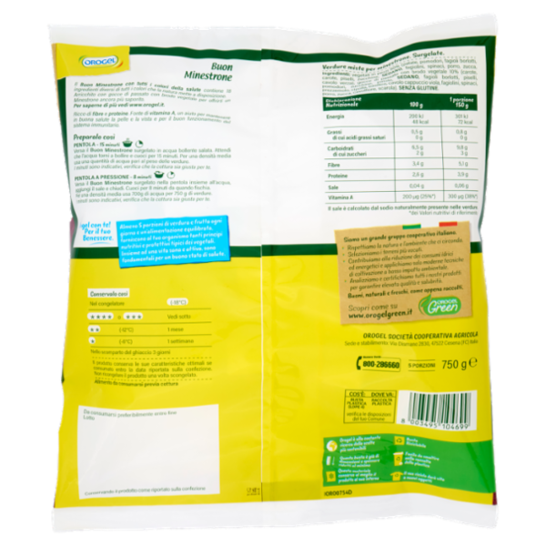 Orogel Buon Minestrone Surgelati 750 g