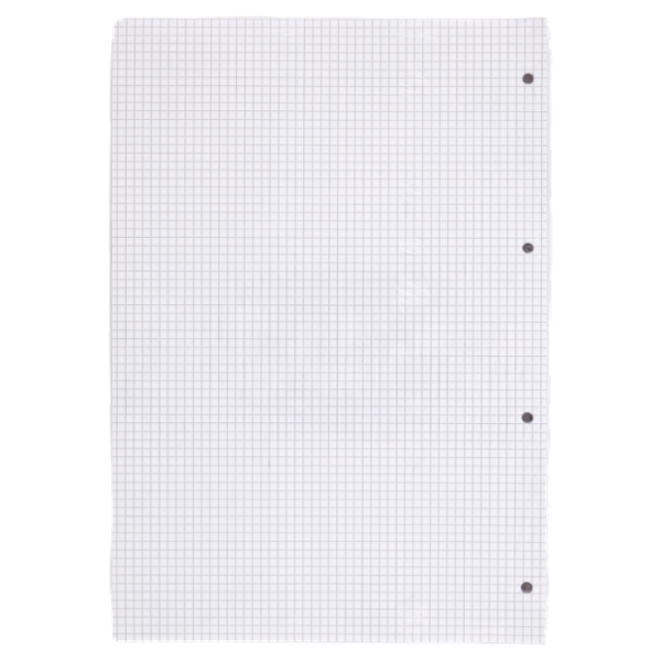 Selex Ricambio Bianco Quaxima Formato A4 40 Fogli Rinforzati 80 g Quadretti 4 mm