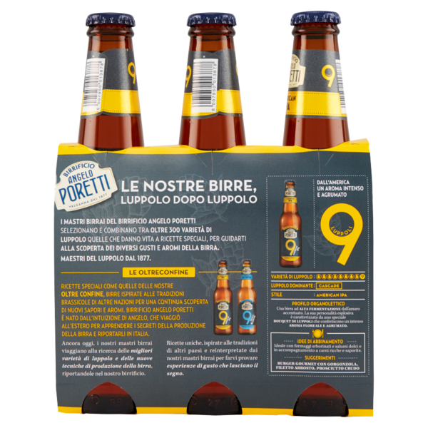 Birrificio Angelo Poretti Birra 9 Luppoli American Ipa 3x 33 cl